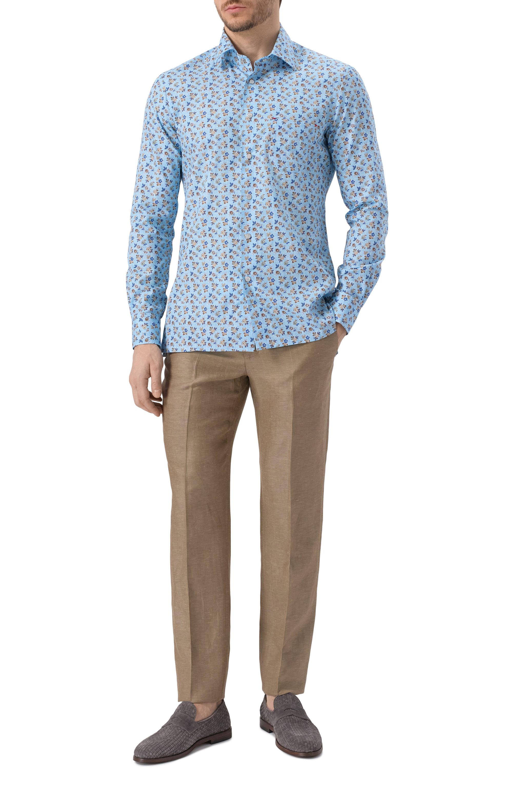 Хлопковая рубашка KITON, арт. UMCNERCH0927601, фото 2