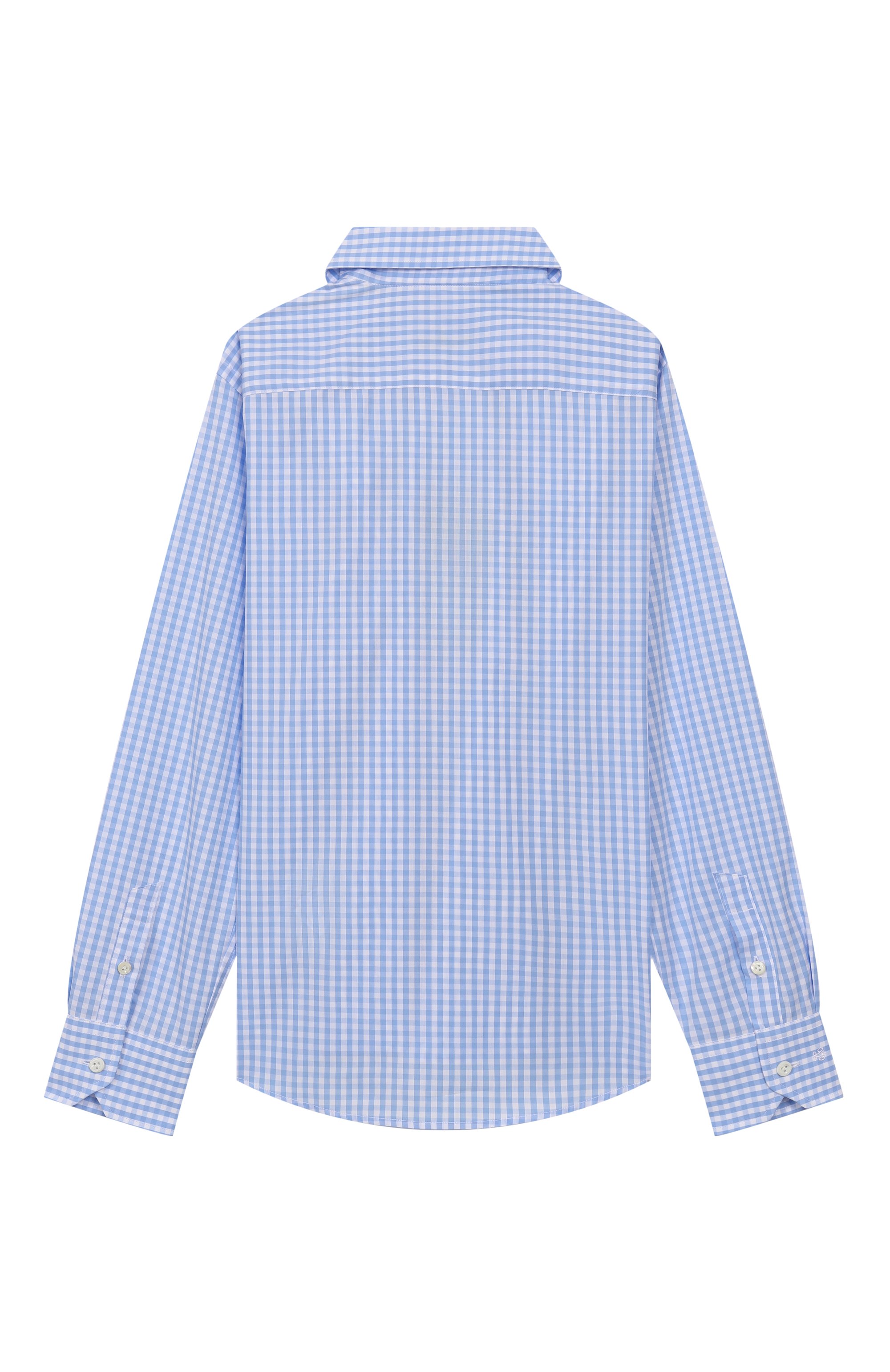 Хлопковая рубашка VAN LAACK голубого цвета по цене 12500 руб., арт. VL-TIM-XX/165013/116-134, фото 2 Хлопковая рубашка VAN LAACK, арт. VL-TIM-XX/165013/116-134, фото 2