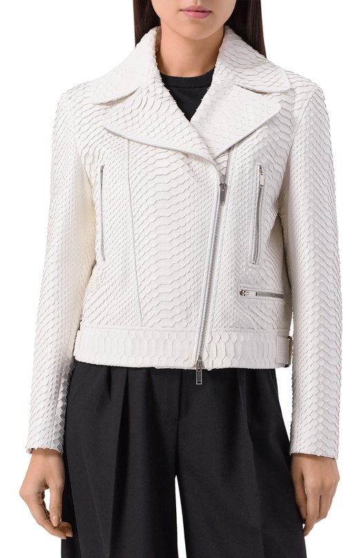 Куртка из кожи питона MVST EXBCK-Y089-3N/YLN006 Белый  EXBCK-Y089-3N/YLN006 Фото 3