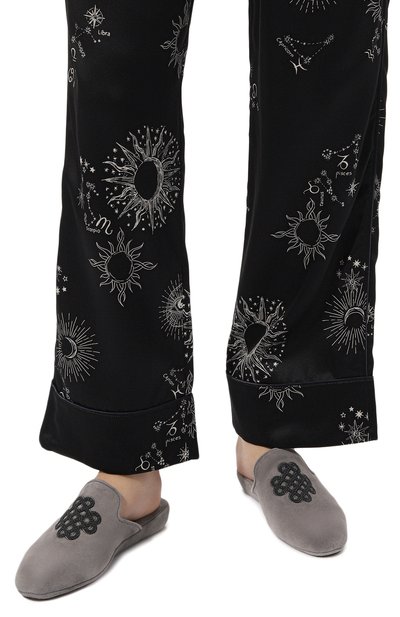 Замшевые домашние туфли HOMERS AT HOME серого цвета по цене 20650 руб., арт. 21270/ANTE, фото 3 Замшевые домашние туфли HOMERS AT HOME, арт. 21270/ANTE, фото 3