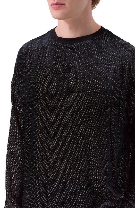 Рубашка из вискозы и шелка Giorgio Armani GM002309/TE17780 Чёрный  GM002309/TE17780 Фото 5