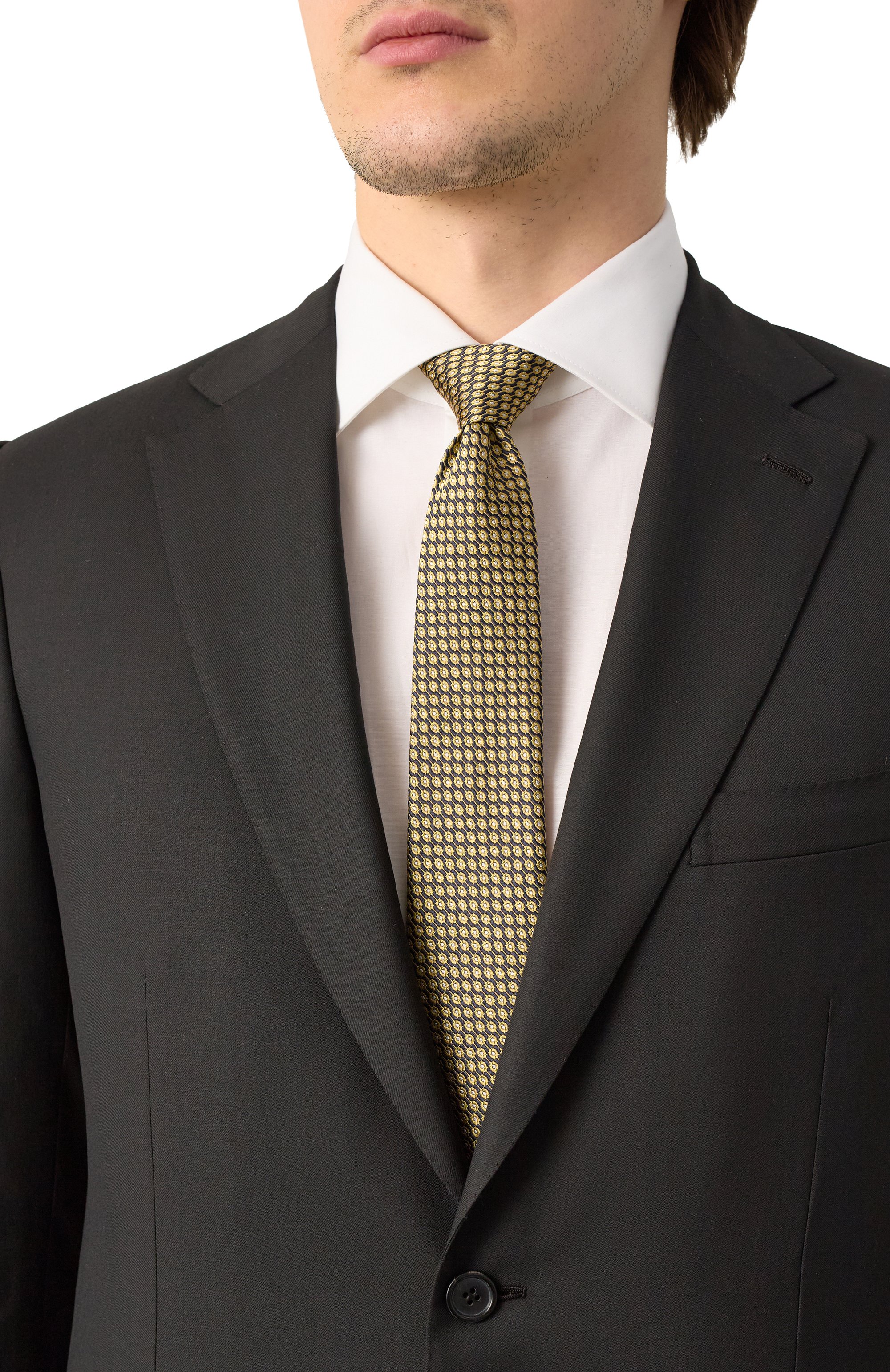 Шелковый галстук CANALI, арт. 18/HJ04240, фото 2