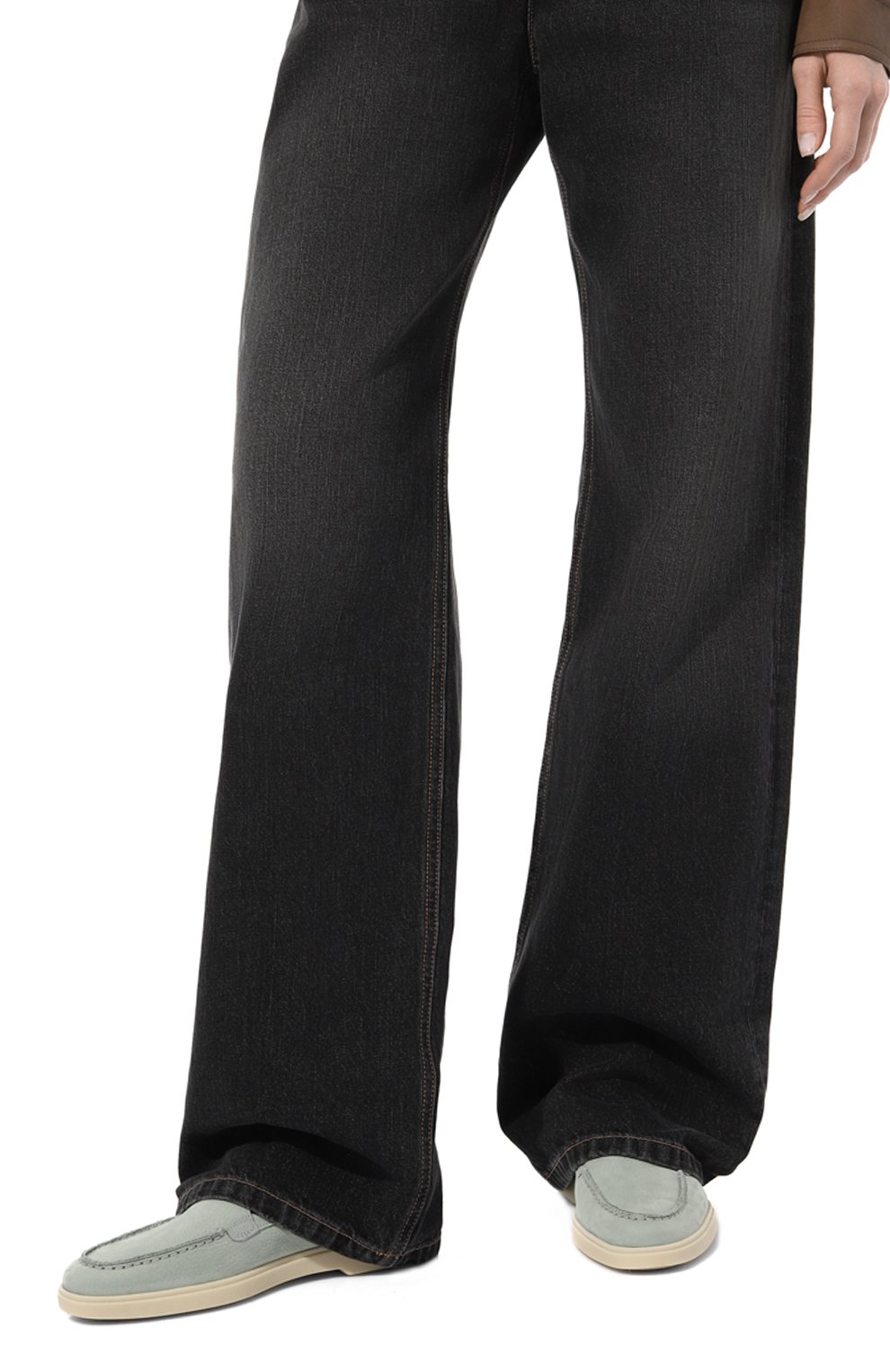 Лоферы из нубука yalta SANTONI, арт. WUYA58856TISNSV9, фото 3