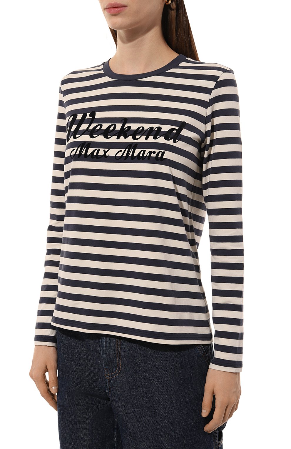 Хлопковый лонгслив WEEKEND MAX MARA, арт. QUIN0A, фото 3