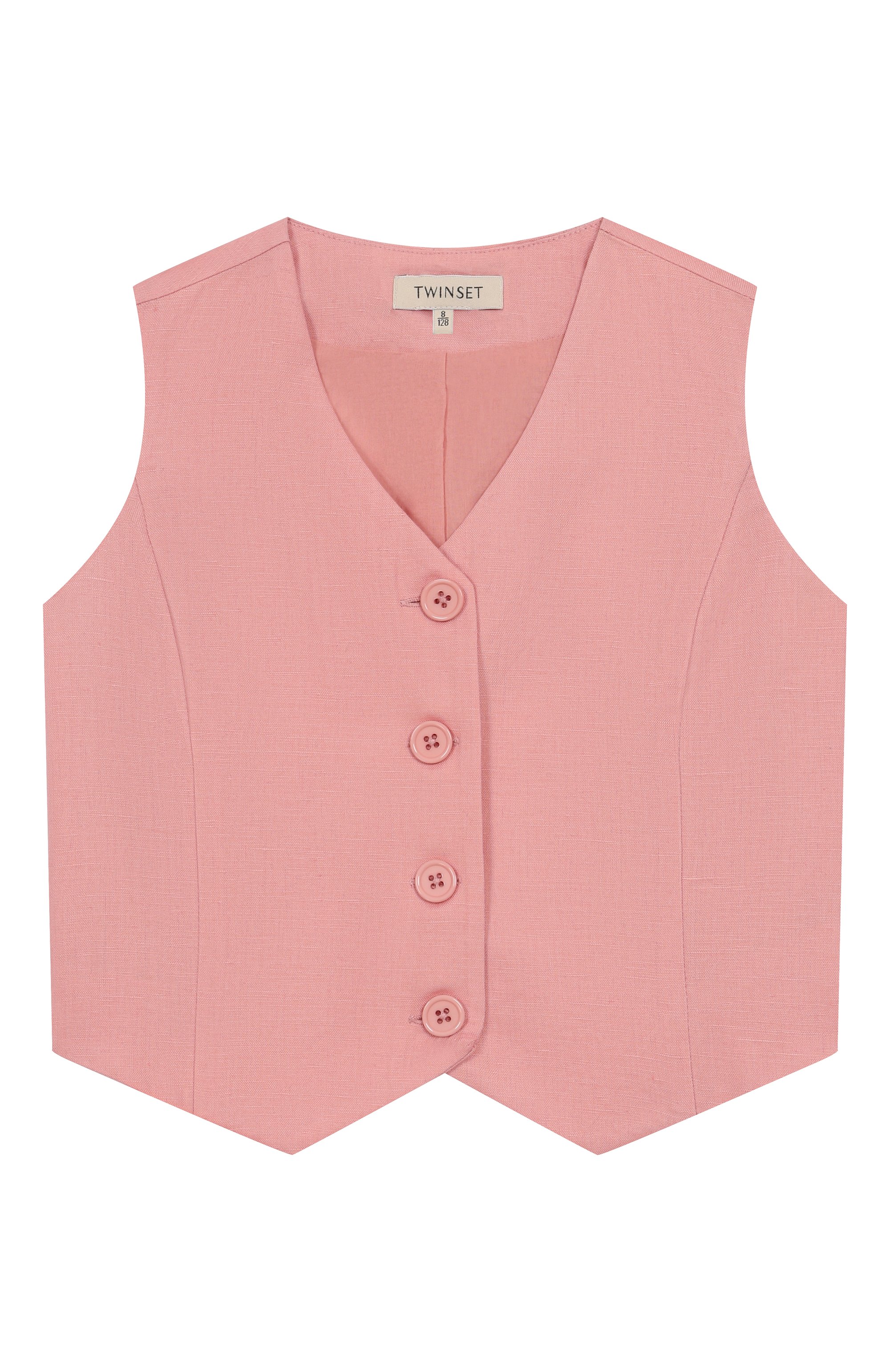 Жилет изо льна и хлопка TWINSET, арт. 251GJ2402, фото 1
