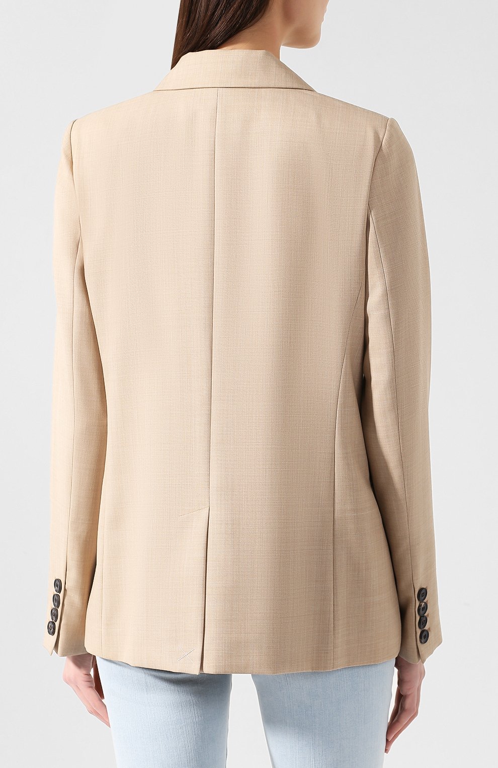Шерстяной жакет VICTORIA BECKHAM, арт. JK FIT 5701C PSS19 MELANGE W00L, фото 4