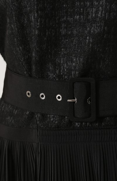 Платье-миди с плиссированной юбкой и поясом MONCLER, арт. C2-093-68102-80-549L2, фото 5