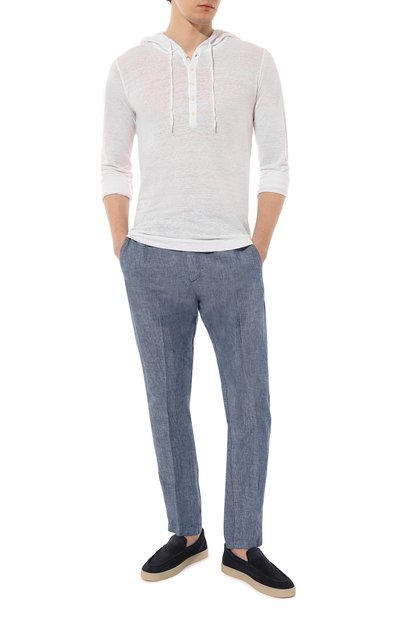 Льняной лонгслив-хенли 120% LINO, арт. Y0M7553/000E908/S00, фото 2