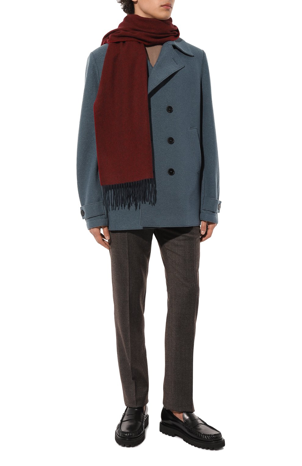 Двусторонний шарф из кашемира KITON, арт. USCIACXC1023, фото 2