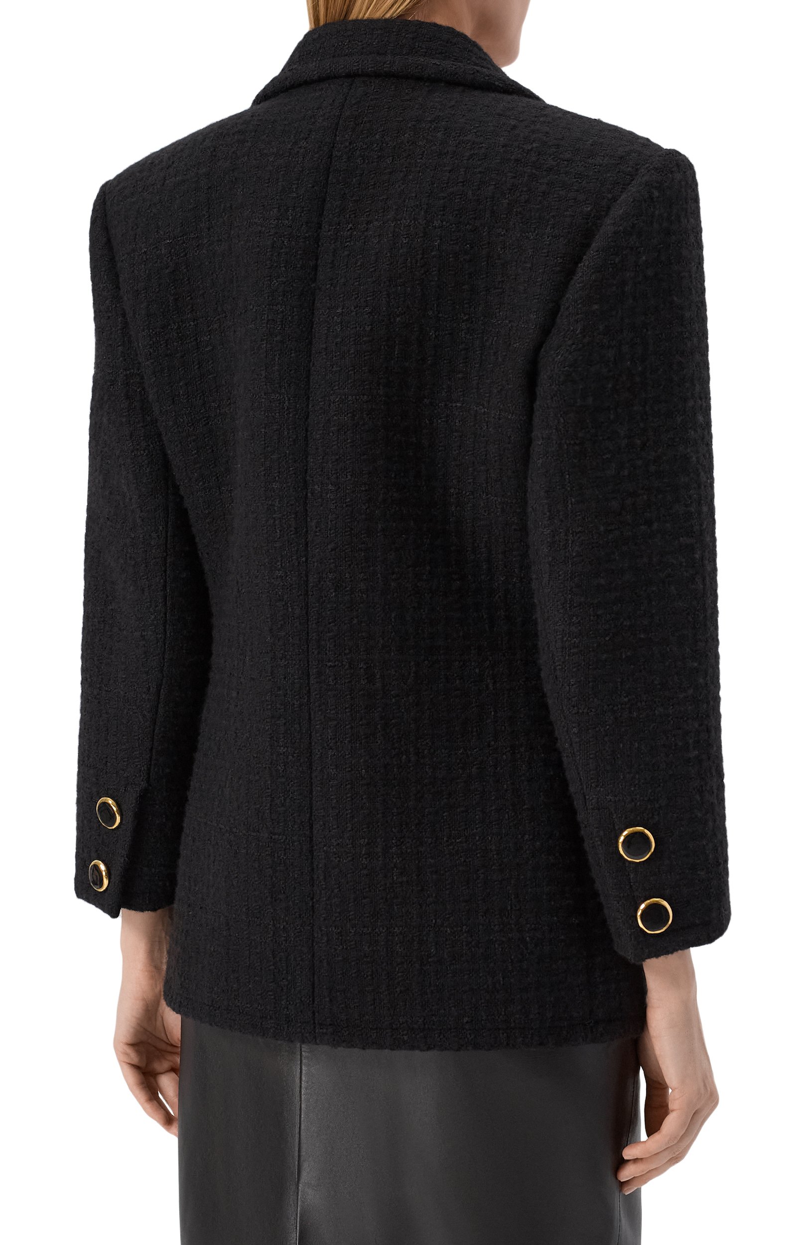 Шерстяной жакет SAINT LAURENT, арт. 873522/Y3L62, фото 4