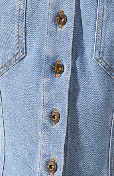 Джинсовая куртка NANUSHKA голубого цвета по цене 31400 руб., арт. B0DHI_LIGHT BLUE_STRETCH DENIM, фото 5 Джинсовая куртка NANUSHKA, арт. B0DHI_LIGHT BLUE_STRETCH DENIM, фото 5