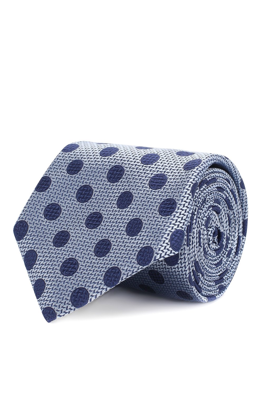 Шелковый галстук CANALI синего цвета по цене 8995 руб., арт. 18/HJ02070, фото 1 Шелковый галстук CANALI, арт. 18/HJ02070, фото 1