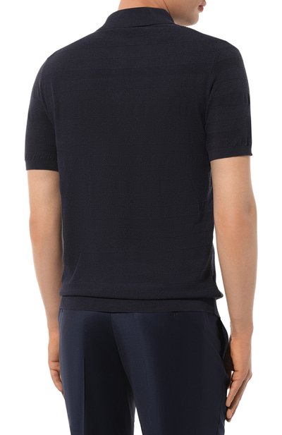 Поло из шелка и хлопка CORNELIANI, арт. 93M552-9325142, фото 4