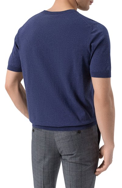 Хлопковый джемпер GRAN SASSO темно-синего цвета по цене 26050 руб., арт. 43154/20731, фото 4 Хлопковый джемпер GRAN SASSO, арт. 43154/20731, фото 4