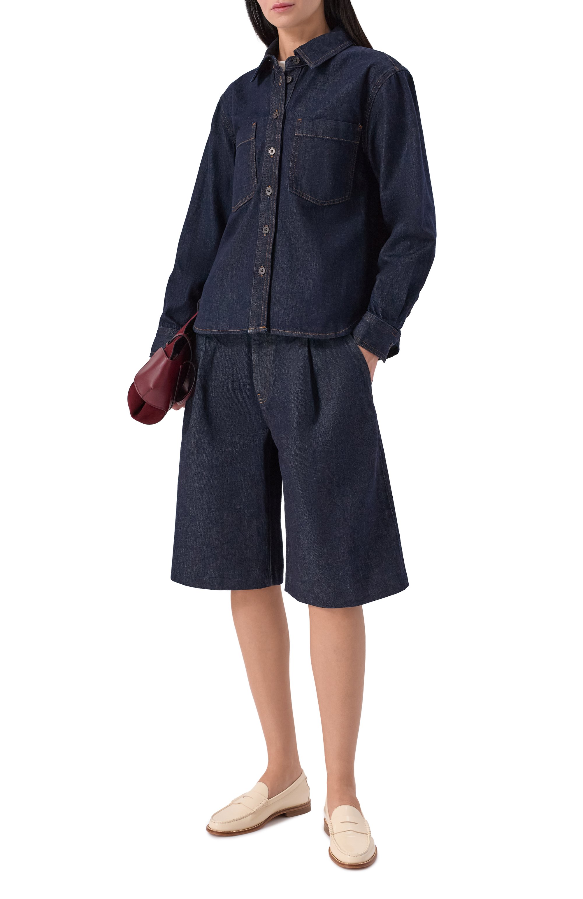 Джинсовые шорты FRAME DENIM, арт. 4015105/THE TAIL0RED SH0RT, фото 2