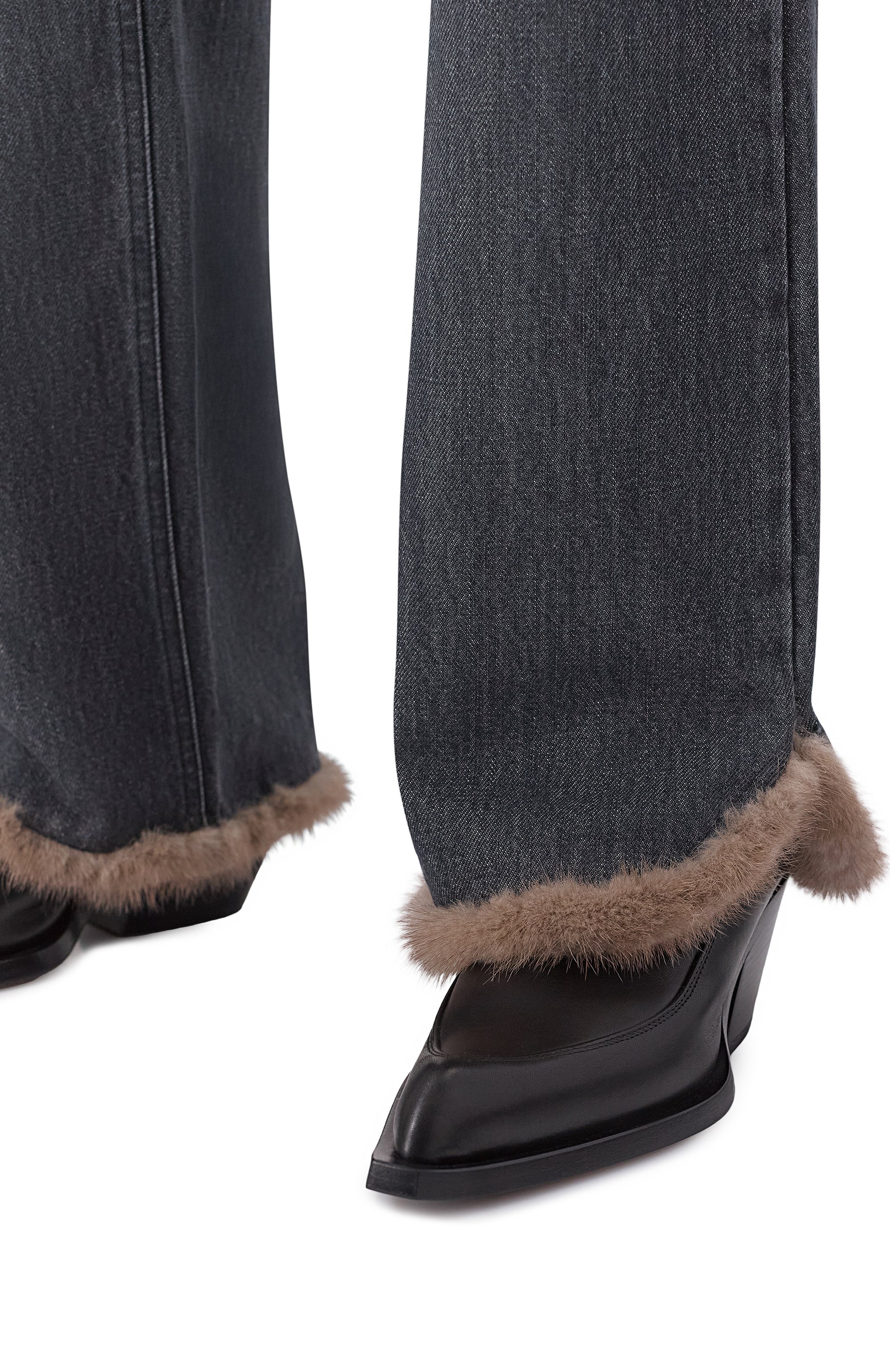 Джинсы с отделкой из норки FORTE DEI MARMI COUTURE, арт. 23WF8053M, фото 5