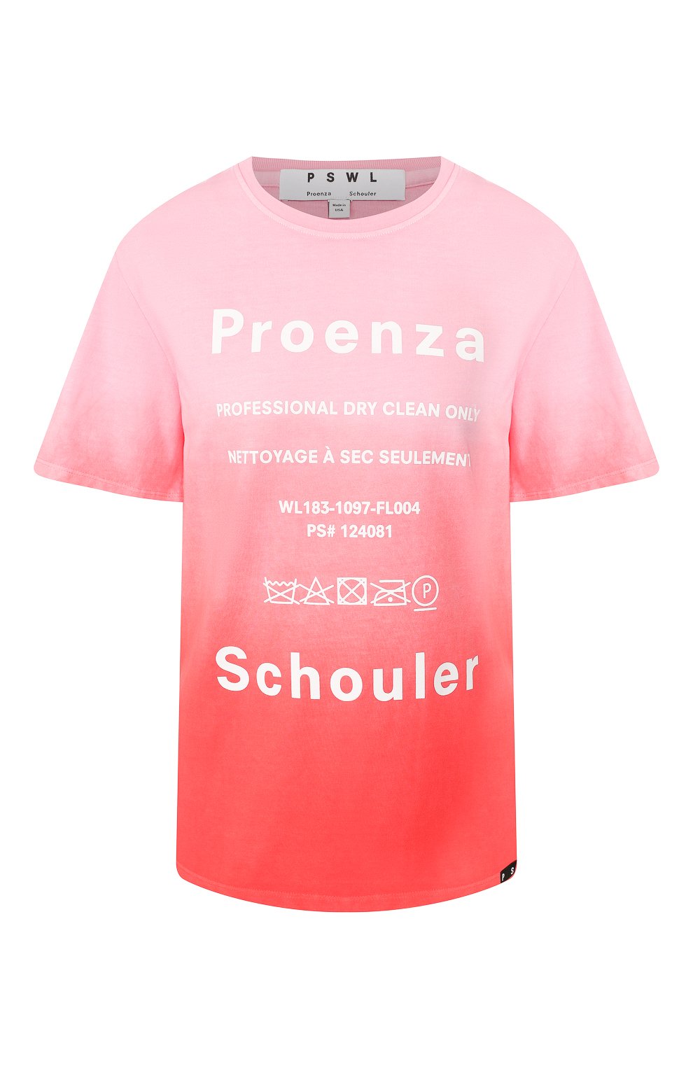 Хлопковая футболка PROENZA SCHOULER, арт. WL1934098-JCT110, фото 1