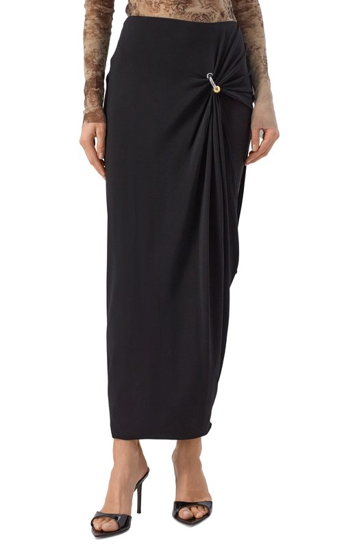 Юбка из вискозы Jean Paul Gaultier 25/03-W-SK008/J008 Чёрный  25/03-W-SK008/J008 Фото 3