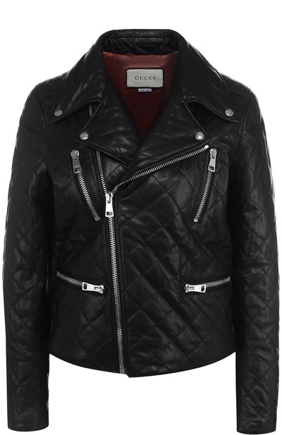 Стеганая кожаная куртка с декорированной спинкой GUCCI, арт. 502674/XG576, фото 1