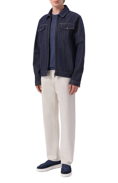 Мужские замшевые кеды cleanic SANTONI, арт. MBCG21571BARTA0L