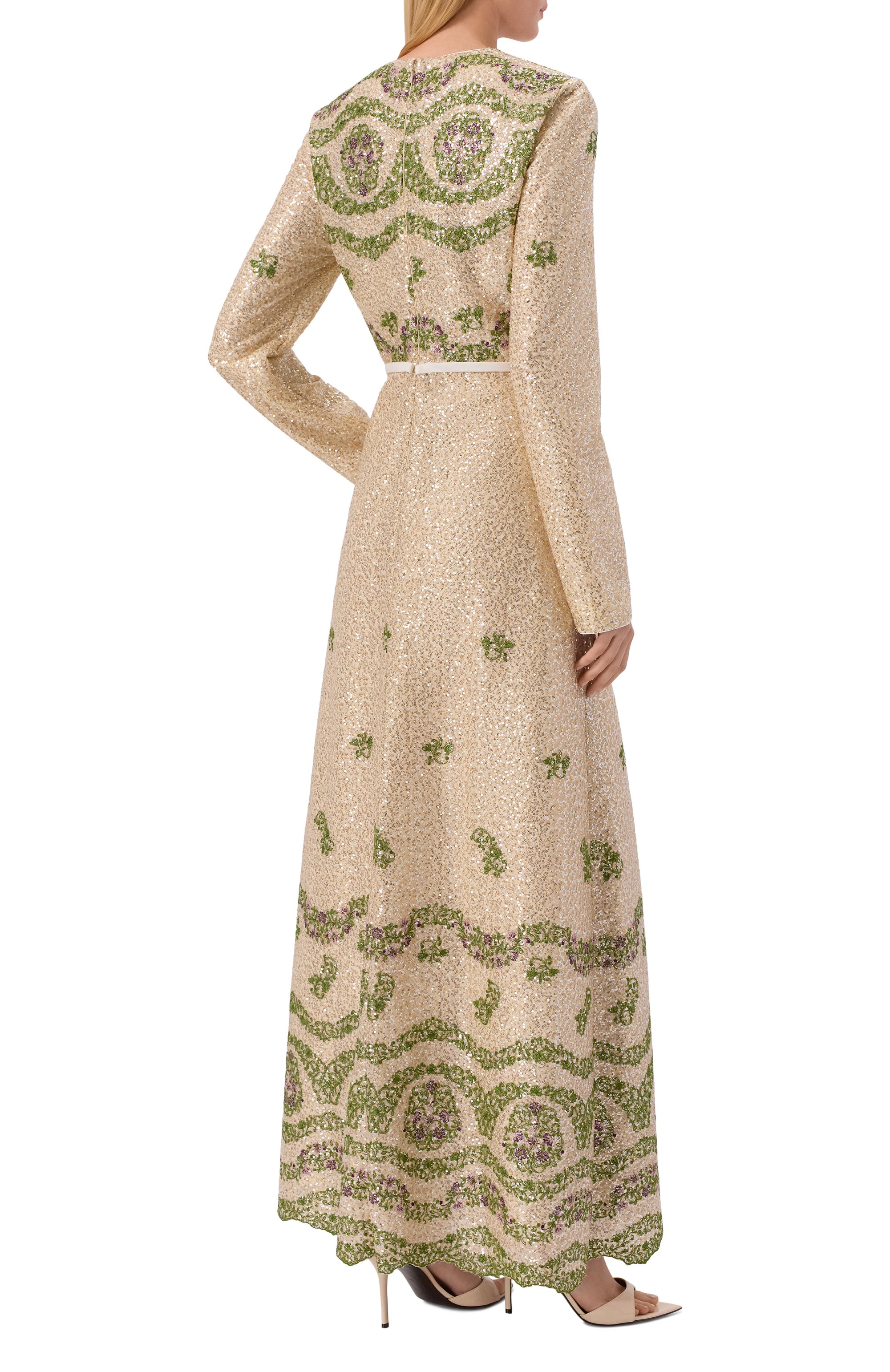 Платье с отделкой пайетками GIAMBATTISTA VALLI, арт. 25FWPVCA5182/35PAI, фото 3