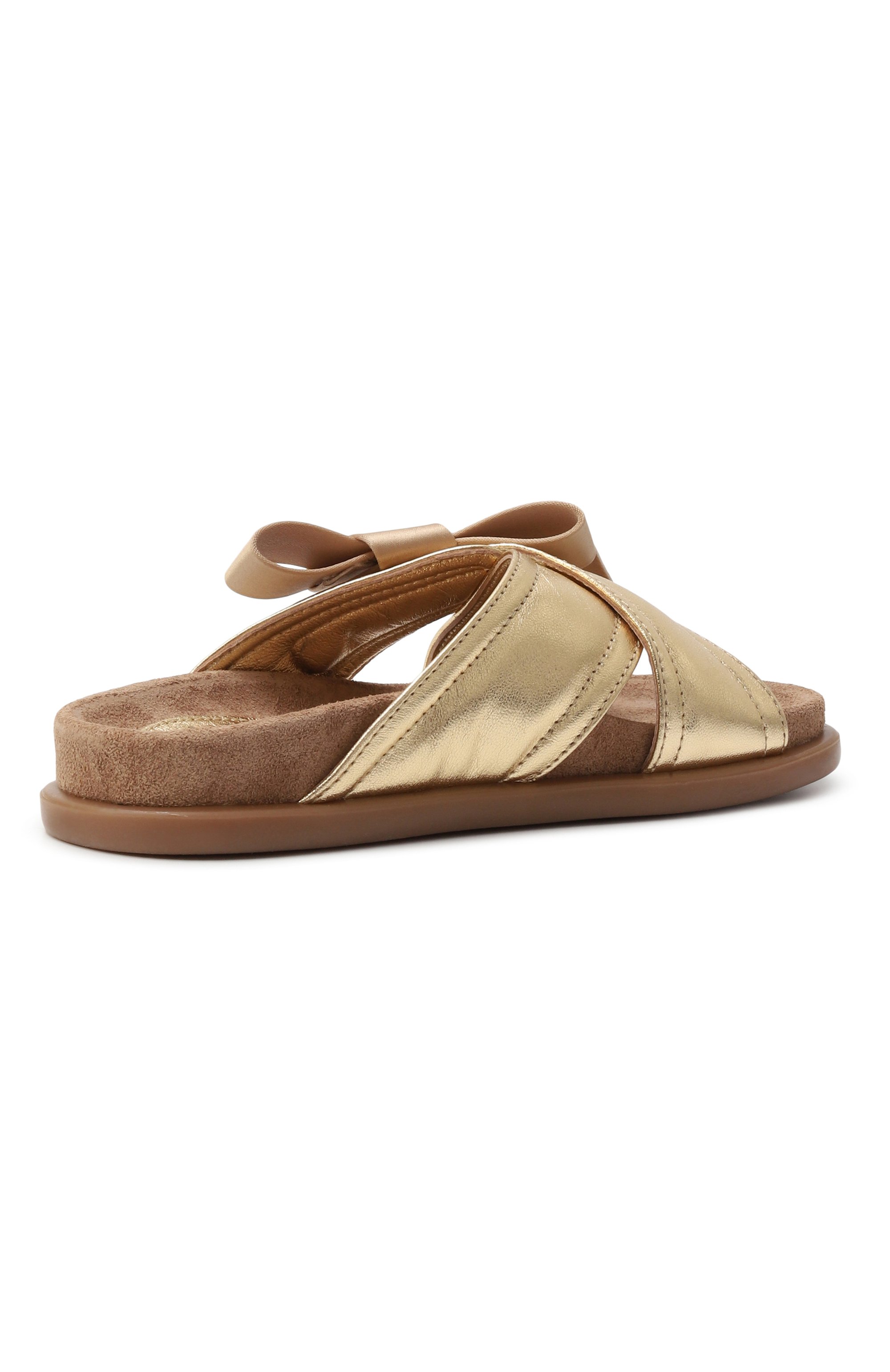 Кожаные шлепанцы ELISABETTA FRANCHI LA MIA BAMBINA, арт. F4A2-E0308-0092511/30-34, фото 3