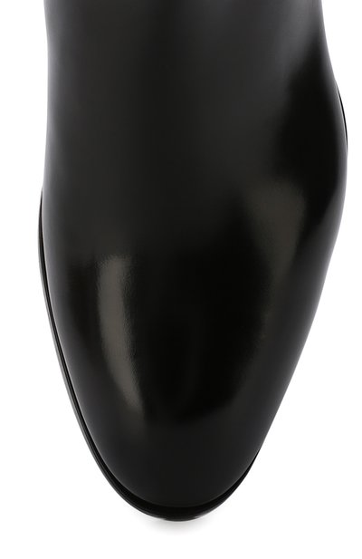 Кожаные сапоги на низком каблуке SANTONI, арт. WSRV56856BJ4CBGNN01, фото 5