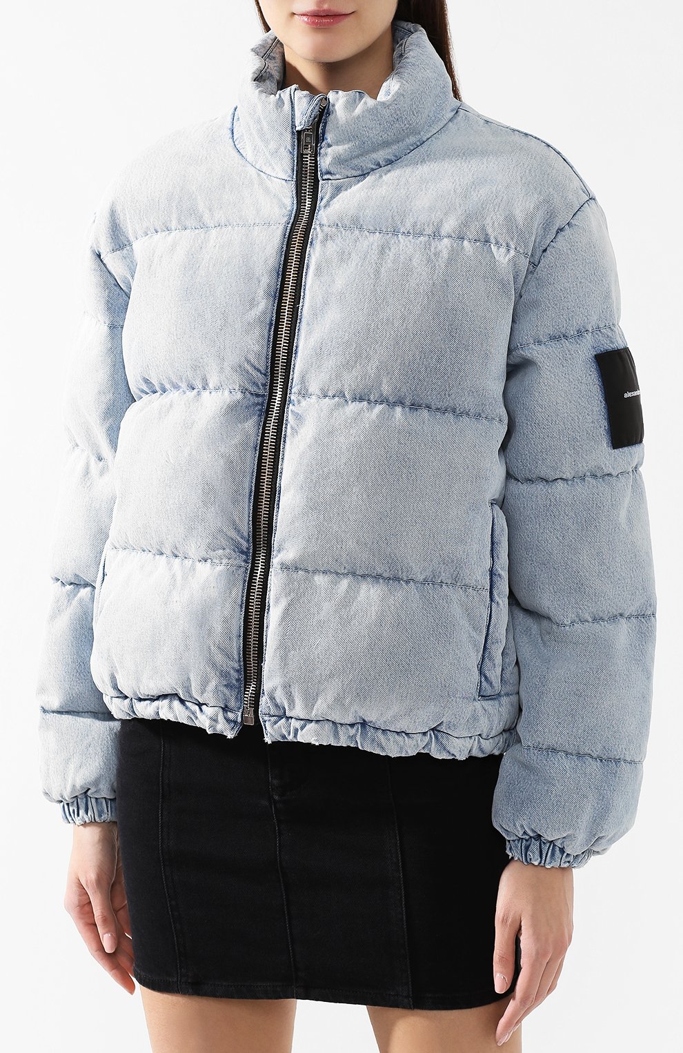 Хлопковый пуховик ALEXANDER WANG голубого цвета по цене 55600 руб., арт. 4D992328DL, фото 3 Хлопковый пуховик ALEXANDER WANG, арт. 4D992328DL, фото 3