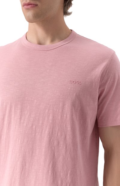 Хлопковая футболка BOSS ORANGE, арт. 50508243, фото 5
