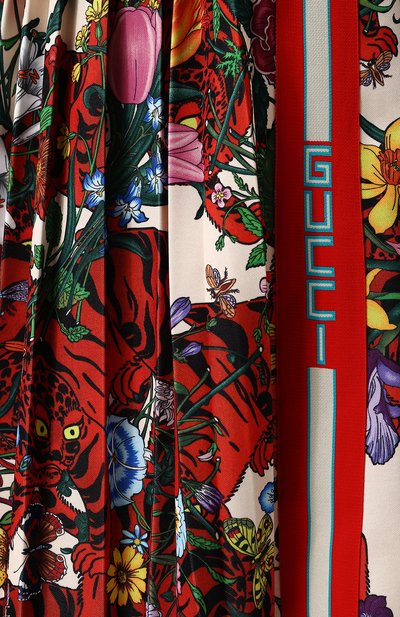 Юбка-миди с эластичным поясом и принтом GUCCI разноцветного цвета по цене 79950 руб., арт. 479534/X9N76, фото 5 Юбка-миди с эластичным поясом и принтом GUCCI, арт. 479534/X9N76, фото 5