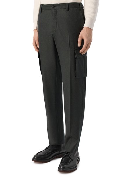 Шерстяные брюки-карго CORNELIANI, арт. 284L02/2A18111, фото 3