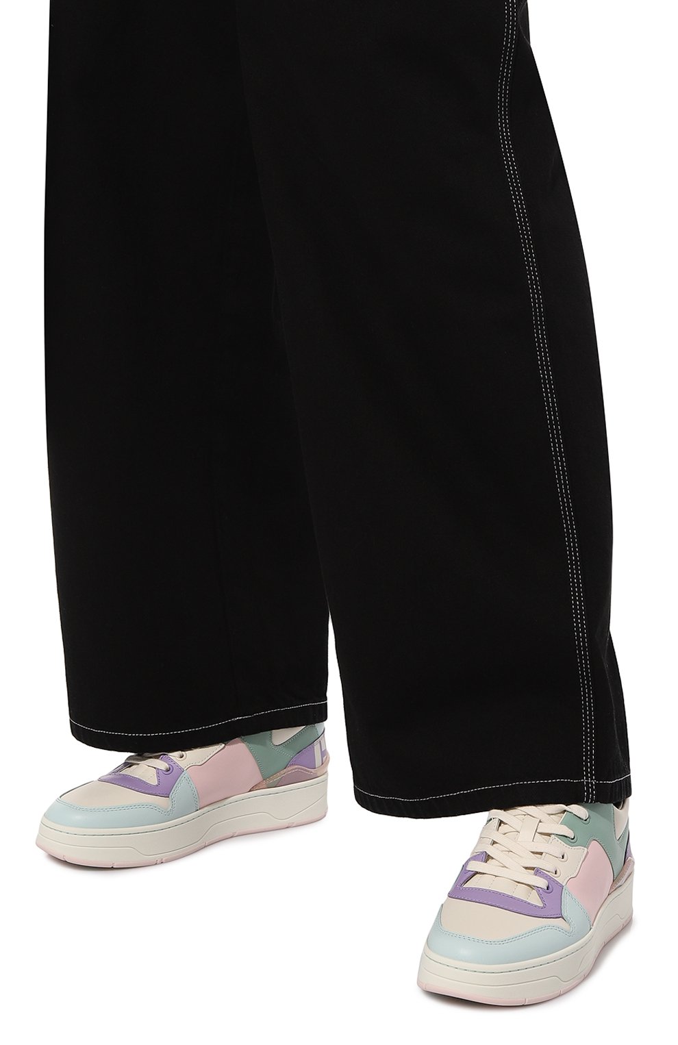 Кожаные кеды florent JIMMY CHOO, арт. FL0RENT/F/LMX, фото 3