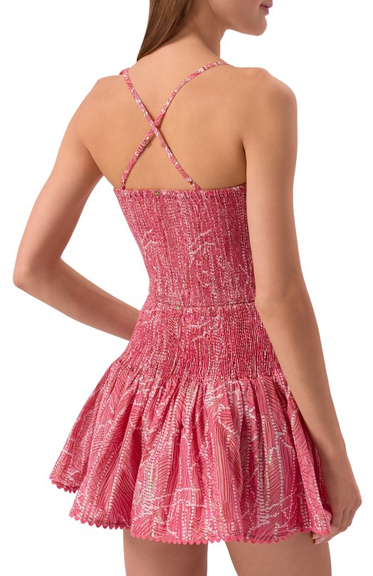 Хлопковый топ Poupette St Barth WPPR26DCXAKP Розовый  WPPR26DCXAKP Фото 4