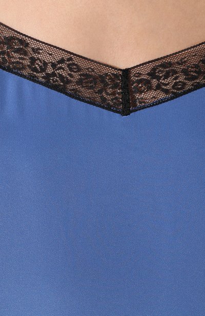 Шелковый топ ZADIG AND VOLTAIRE голубого цвета по цене 11100 руб., арт. SHCP0703F, фото 5 Шелковый топ ZADIG AND VOLTAIRE, арт. SHCP0703F, фото 5