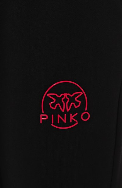 Хлопковые джоггеры PINKO черного цвета по цене 17400 руб., арт. 100371/A162, фото 5 Хлопковые джоггеры PINKO, арт. 100371/A162, фото 5