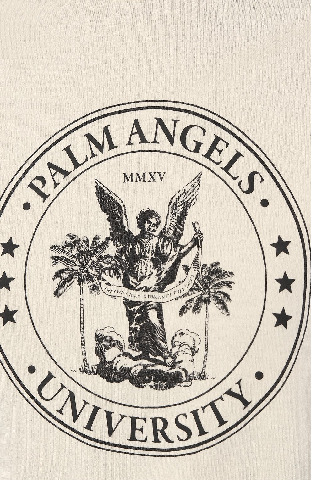 Хлопковая футболка PALM ANGELS, арт. PWAA017S23JER0050410, фото 5