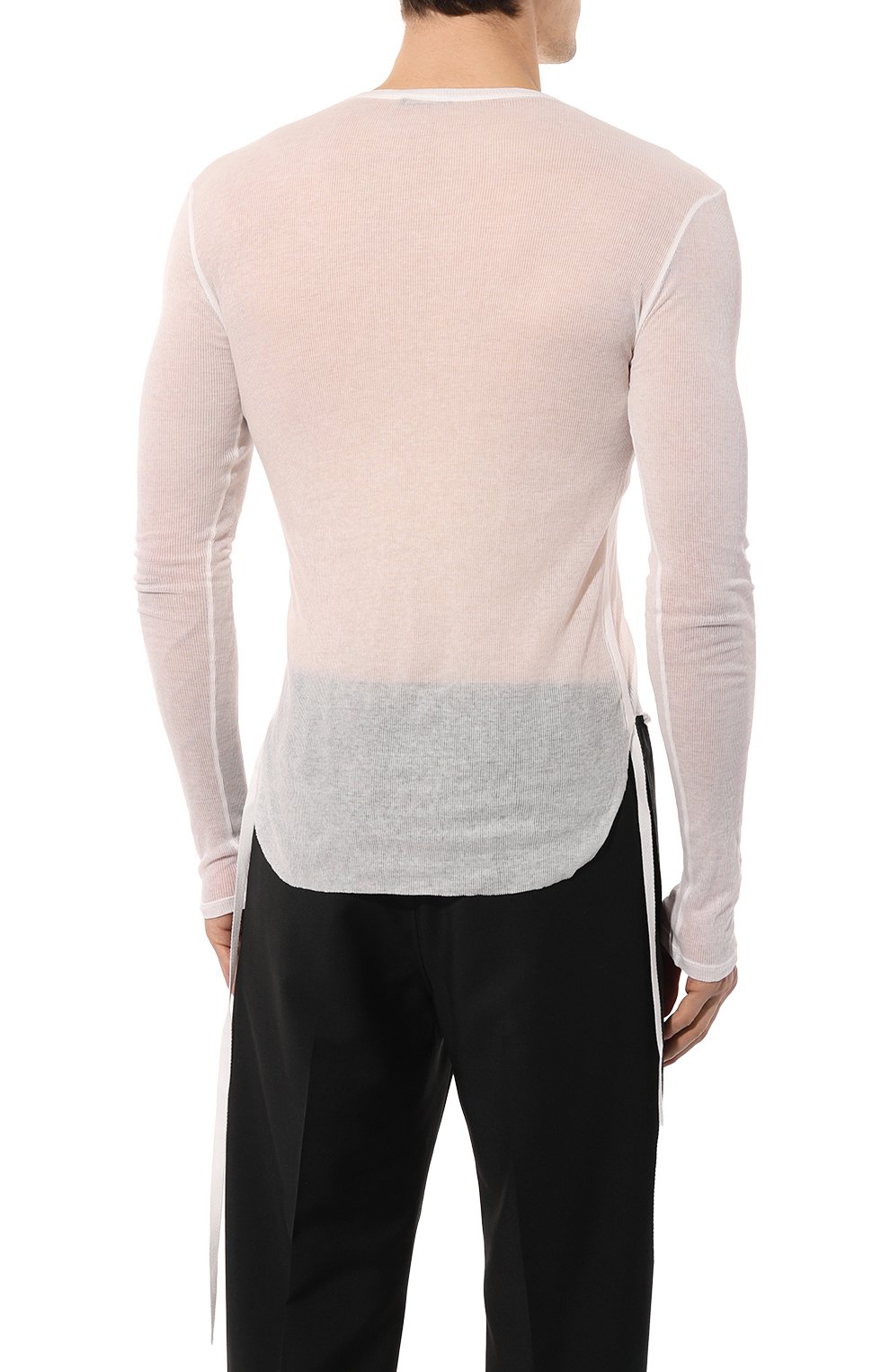 Хлопковый лонгслив ANN DEMEULEMEESTER, арт. 2402-M-JTS10-FA434-002, фото 4