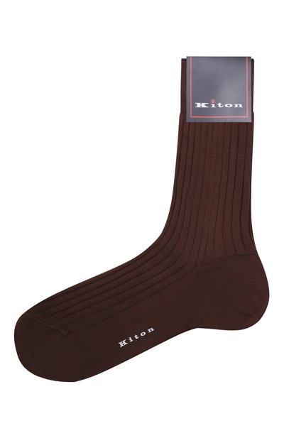 Мужские хлопковые носки KITON, арт. UCALZ26K0764H