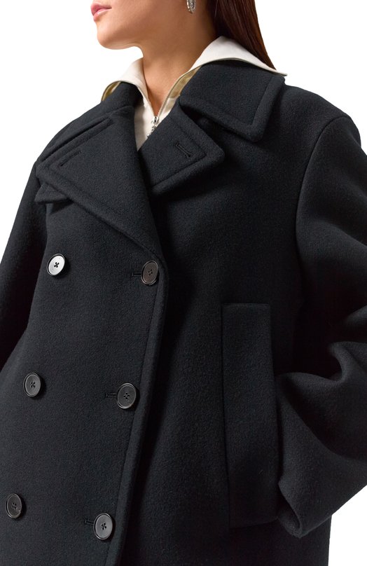 Шерстяное полупальто Jil Sander J40AM0106-J40004 Чёрный  J40AM0106-J40004 Фото 5