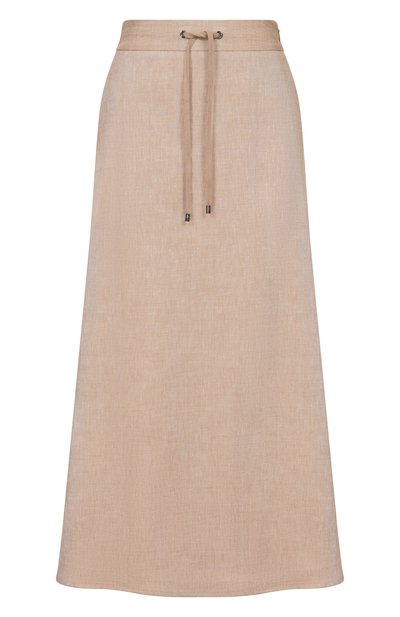 Женская юбка изо льна и вискозы LORENA ANTONIAZZI, арт. P2639G030A/5154