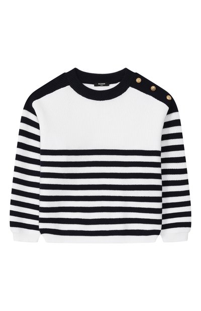 Хлопковый пуловер BALMAIN, арт. BY9A20