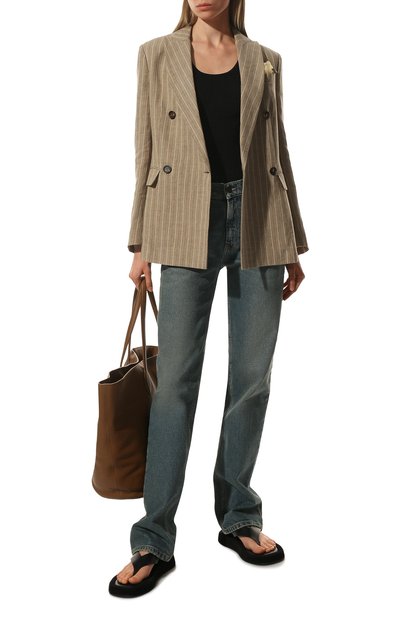 Боди из шелка и вискозы FREEAGE черного цвета по цене 38000 руб., арт. S22.BD005.6070.900, фото 2 Боди из шелка и вискозы FREEAGE, арт. S22.BD005.6070.900, фото 2