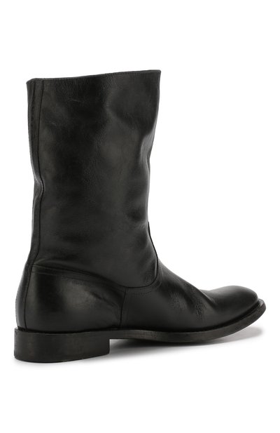 Кожаные сапоги на молнии с внутренней меховой отделкой SAINT LAURENT, арт. 534702/0RT00, фото 4