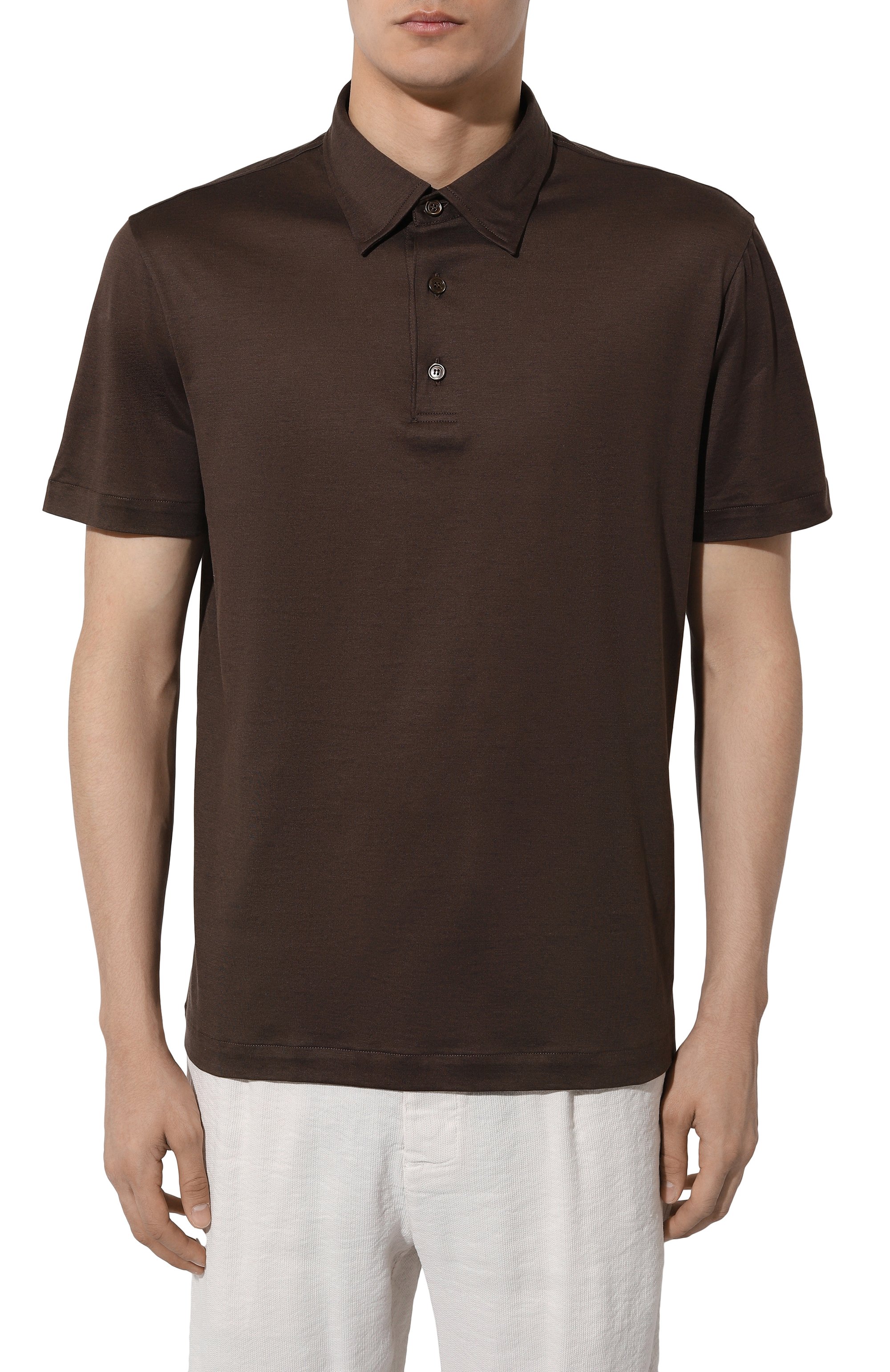 Поло из шелка и хлопка BRIONI, арт. UJPP0L/PB624, фото 3