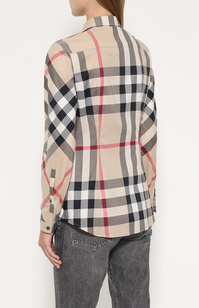 Хлопковая рубашка BURBERRY, арт. 3918091, фото 4