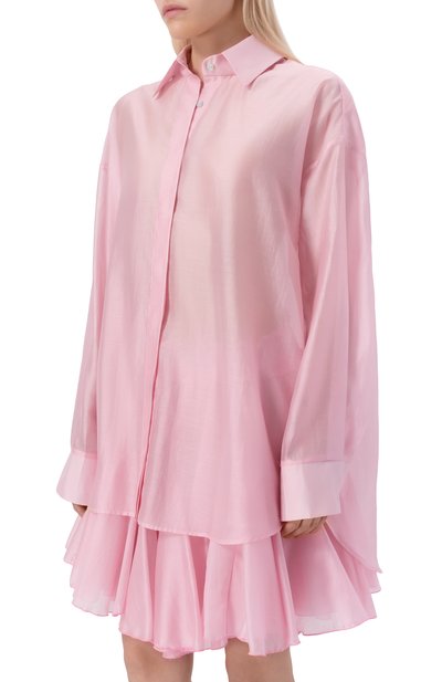 Рубашка FLASHIN розового цвета по цене 24000 руб., арт. FS26SBBO, фото 3 Рубашка FLASHIN, арт. FS26SBBO, фото 3