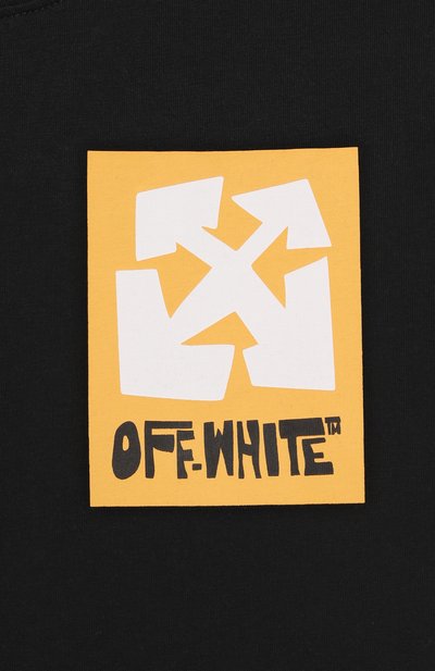 Хлопковая футболка OFF-WHITE, арт. 0BAA002S25JER008/4-12, фото 3