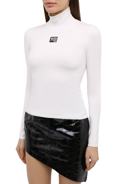 Водолазка ALEXANDERWANG.T белого цвета по цене 38950 руб., арт. 4KC2201012, фото 3 Водолазка ALEXANDERWANG.T, арт. 4KC2201012, фото 3