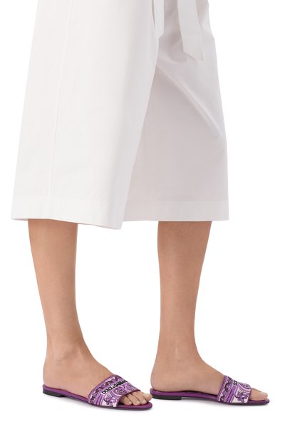 Текстильные шлепанцы bianca DOLCE & GABBANA, арт. CQ0571/AV804, фото 3