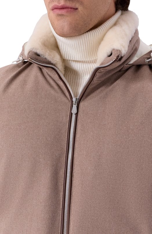 Пуховый жилет Brunello Cucinelli MM4701656 Бежевый  MM4701656 Фото 5